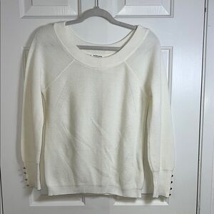 Cache Cream Crew Neck Sweater Soft‎ Knit